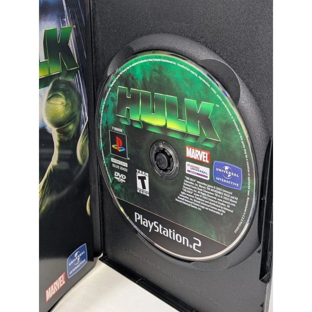 Hulk PS2 CIB (Sony PlayStation 2 2003) Complete with Registration Card - Tested